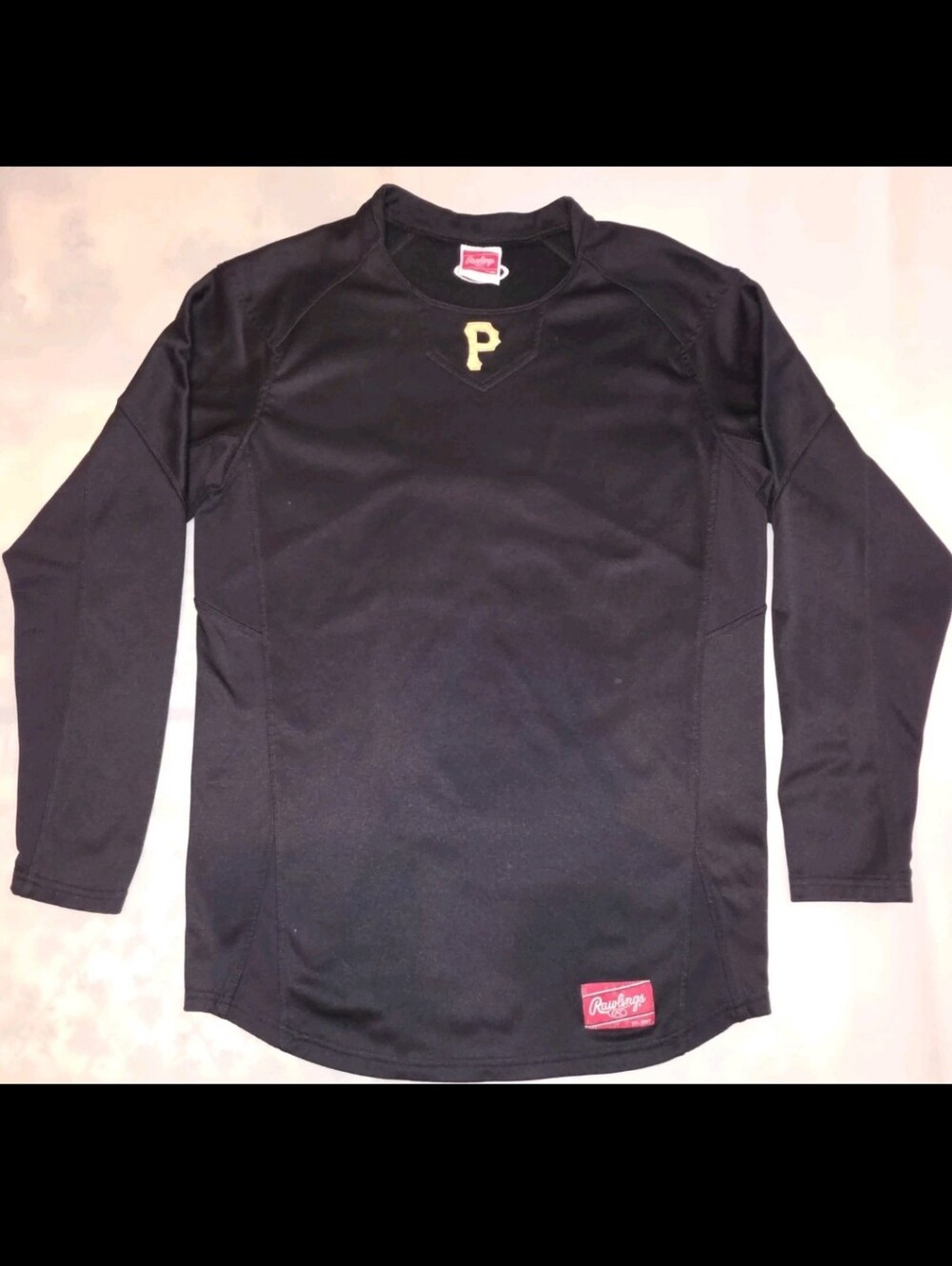 Rawlings Pittsburgh Pirates Compression Shirt Black Long Sleeve Mens M